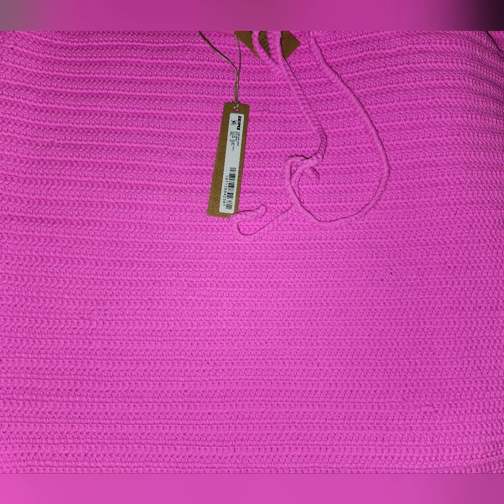 NWT Skims Crochet Swim Mini Skirt PINK Taffy 4X